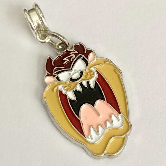Taz Tas Tasmanian Devil Charm European Bead Bracelet Warner Bros Looney Tunes - Picture 4 of 9